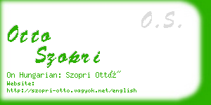 otto szopri business card